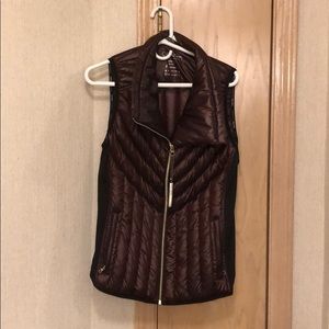 Calvin Klein maroon and black vest